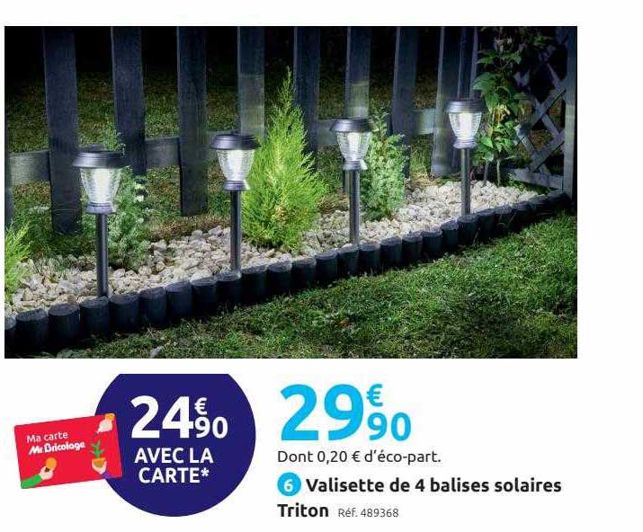 valisette de 4 balises solaires triton
