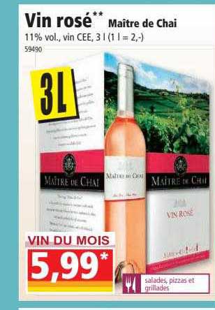 vin rosé maître de chai