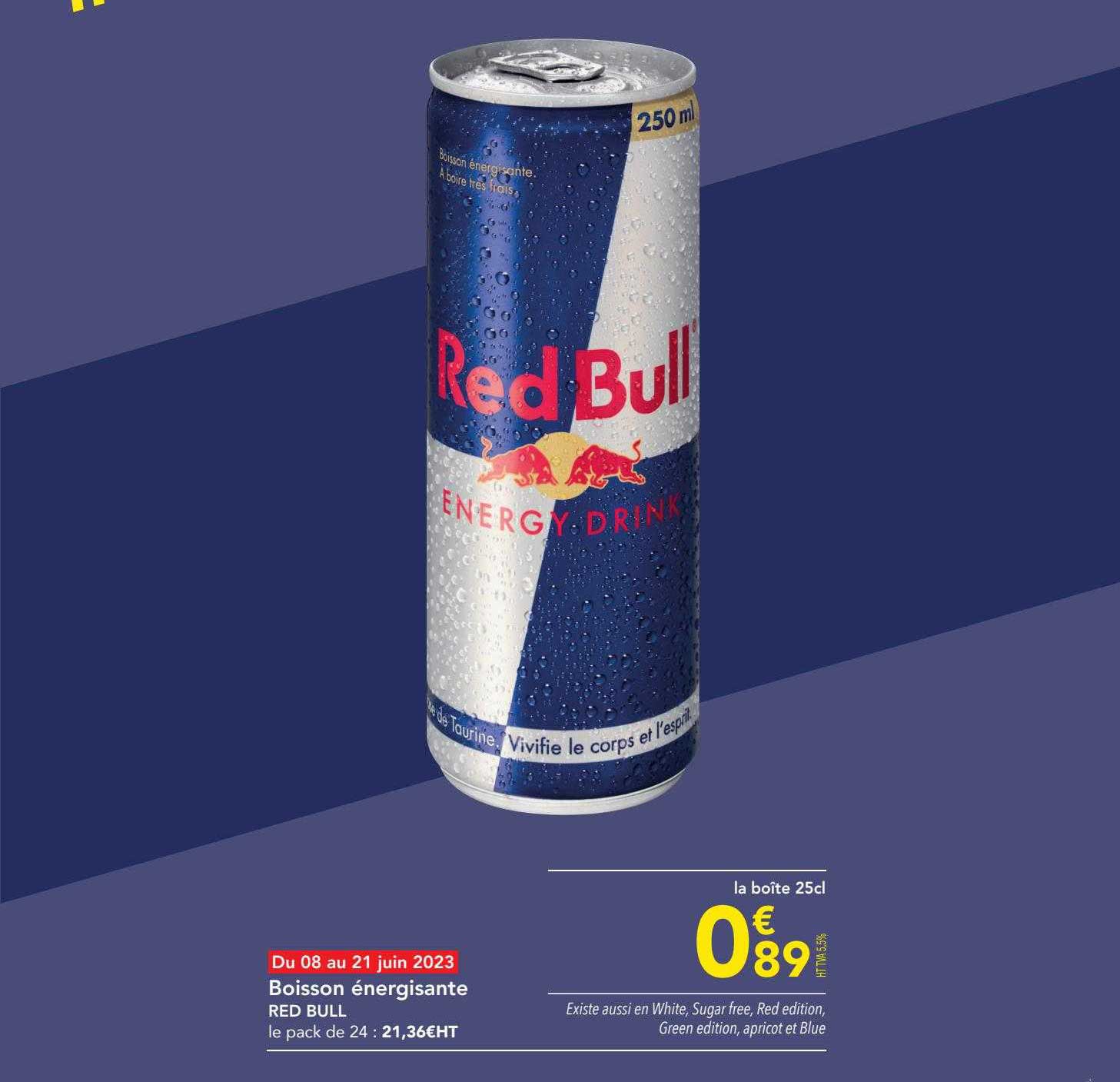 boisson énergisante red bull