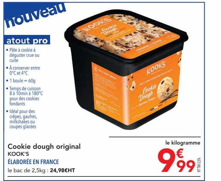 cookies dough original kook's