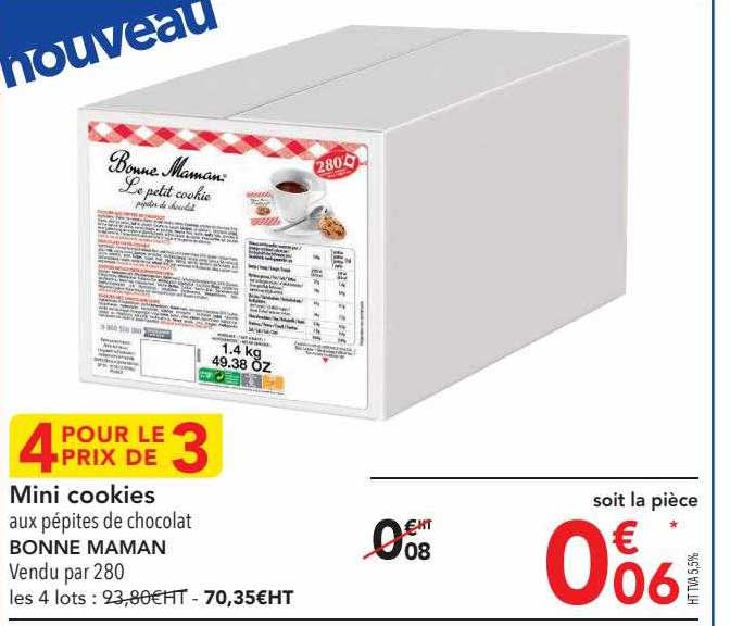 mini cookies bonne maman