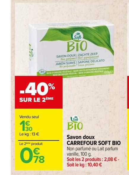Savon Doux Carrefour Soft Bio