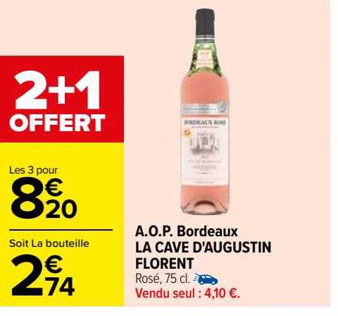 a.o.p. bordeaux la cave d'augustin florent