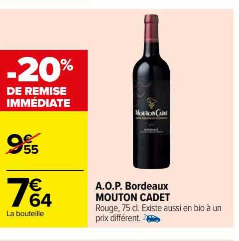 a.o.p. bordeaux mouton cadet