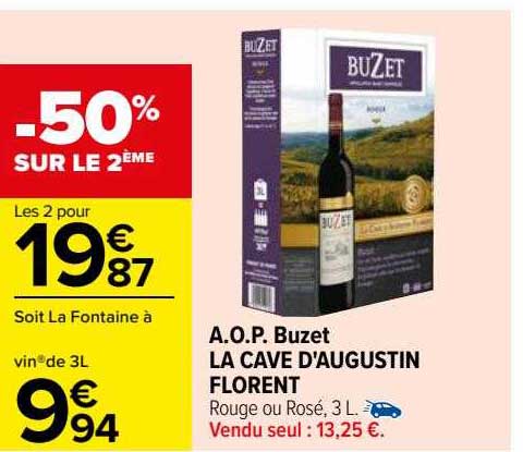 a.o.p. buzet la cave d'augustin florent