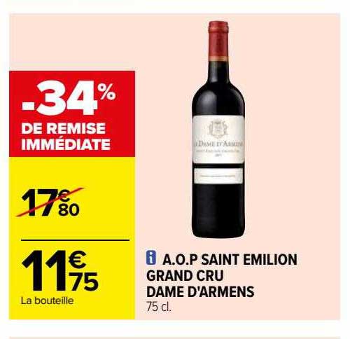 a.o.p. saint émilion grand cru dame d'armens