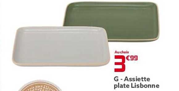 assiette plate lisbonne