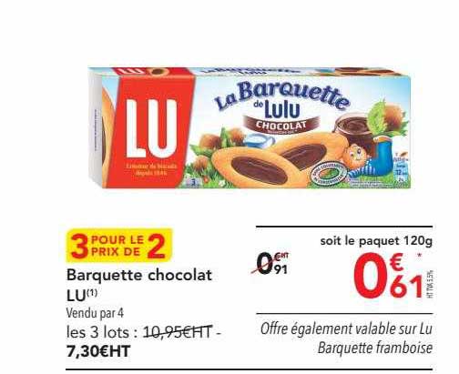 Barquette Chocolat Lu