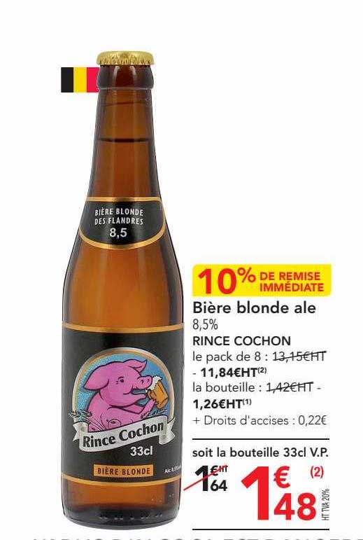 bière blonde ale rince cochon