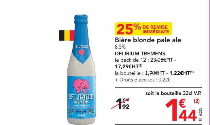 bière blonde pale ale delirium tremens