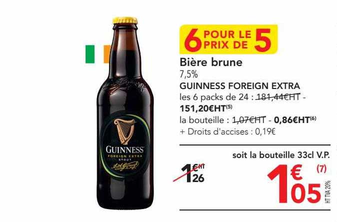 bière brune guinness foreign extra