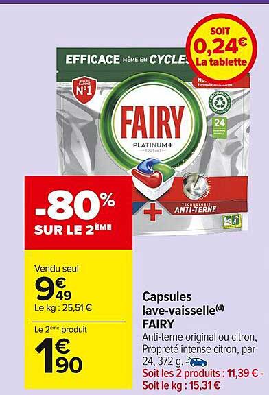 capsules lave-vaisselle fairy