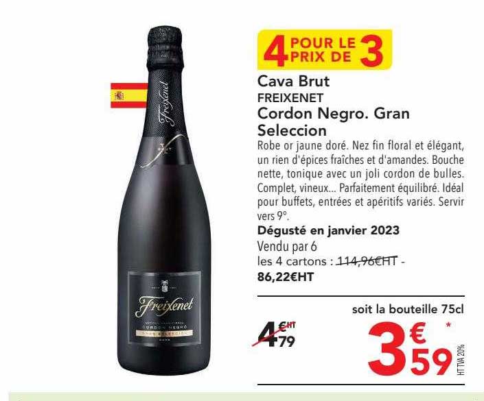 cava brut freixenet cordon negro gran seleccion