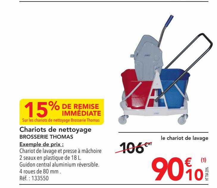 chariots de nettoyage brosserie thomas