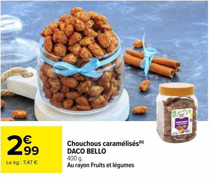 chouchous caramélisés daco bello
