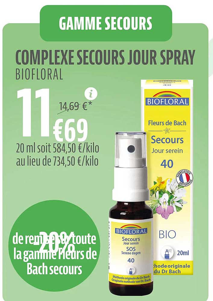 complex secours jour spray biofloral