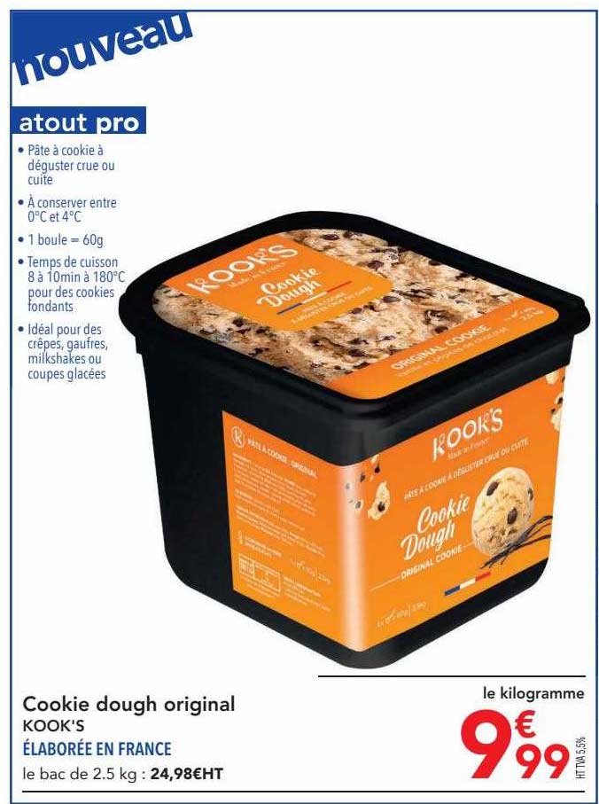 cookie dough original kook's