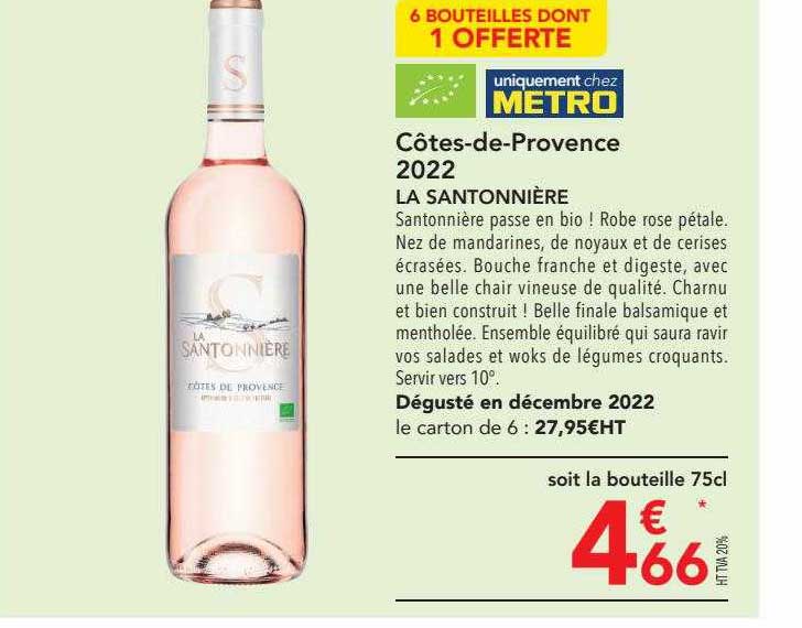 côtes-de-provence 2022 la santonnière