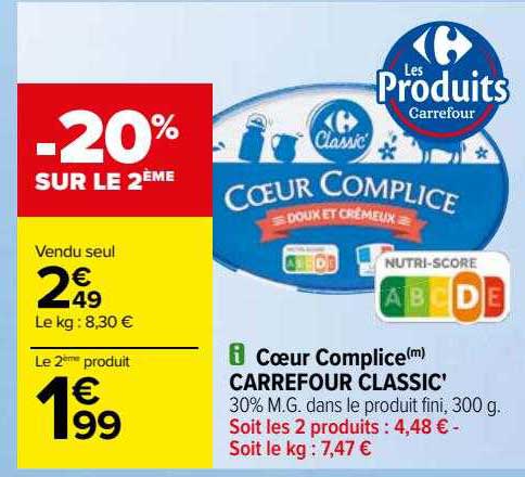 cœur complice carrefour classic'