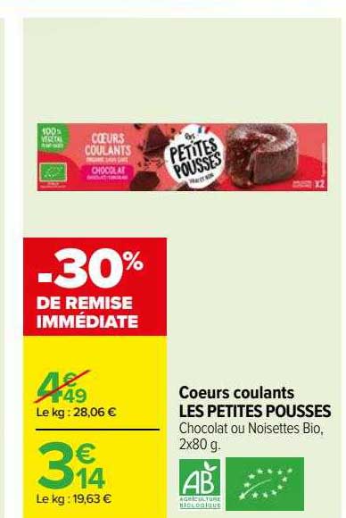 cœurs coulants les petites pousses