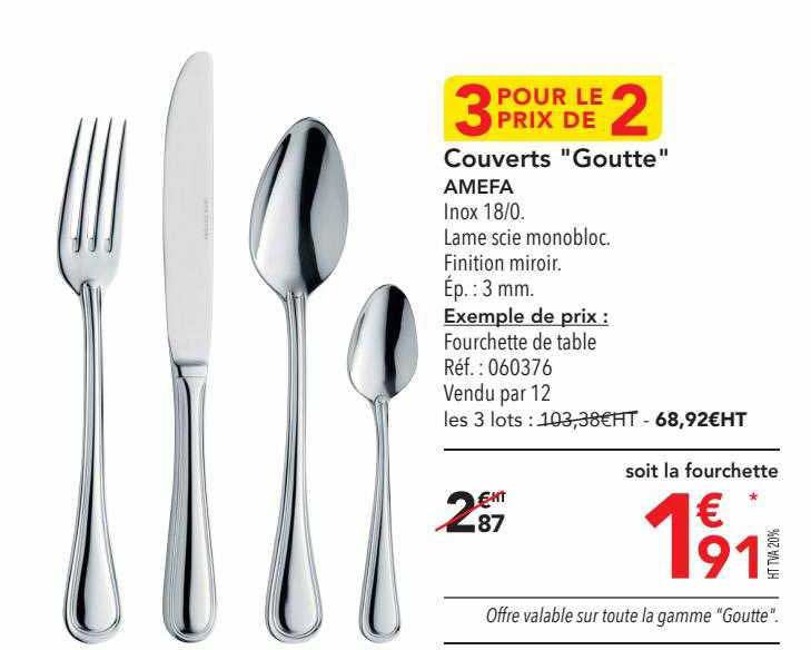 couverts "goutte" amefa