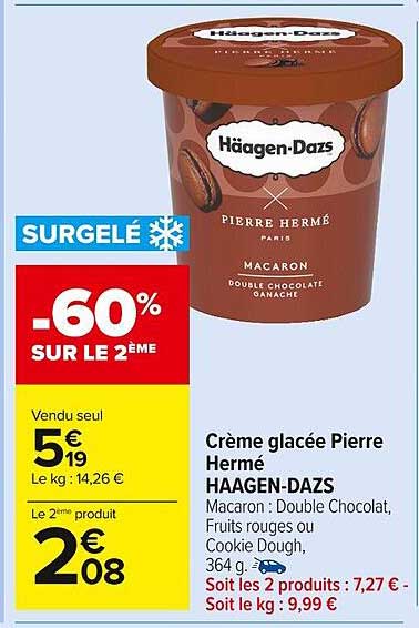 crème glacée pierre hermé häagen-dazs