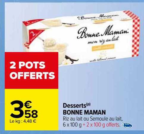 dessert bonne maman