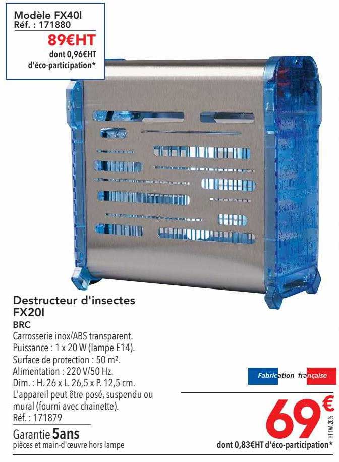 destructeur d'insectes fx201 brc