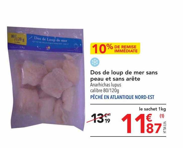 Dos De Loup De Mer Sans Peau Et Sans Arête