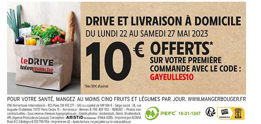 drive et livraison à domicile