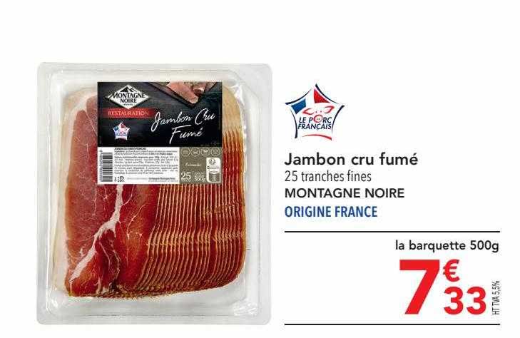 Jambon Cru Fumé Montagne Noire