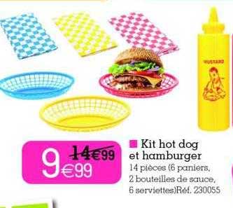 kit hot dog et hamburger