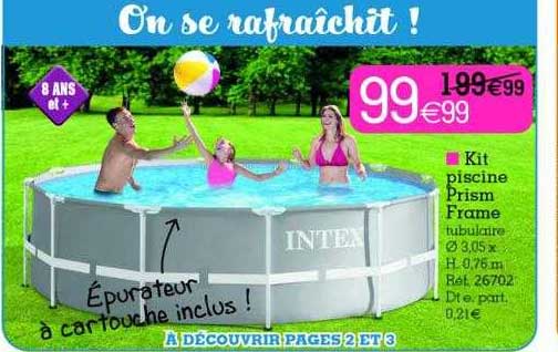 kit piscine prism frame intex
