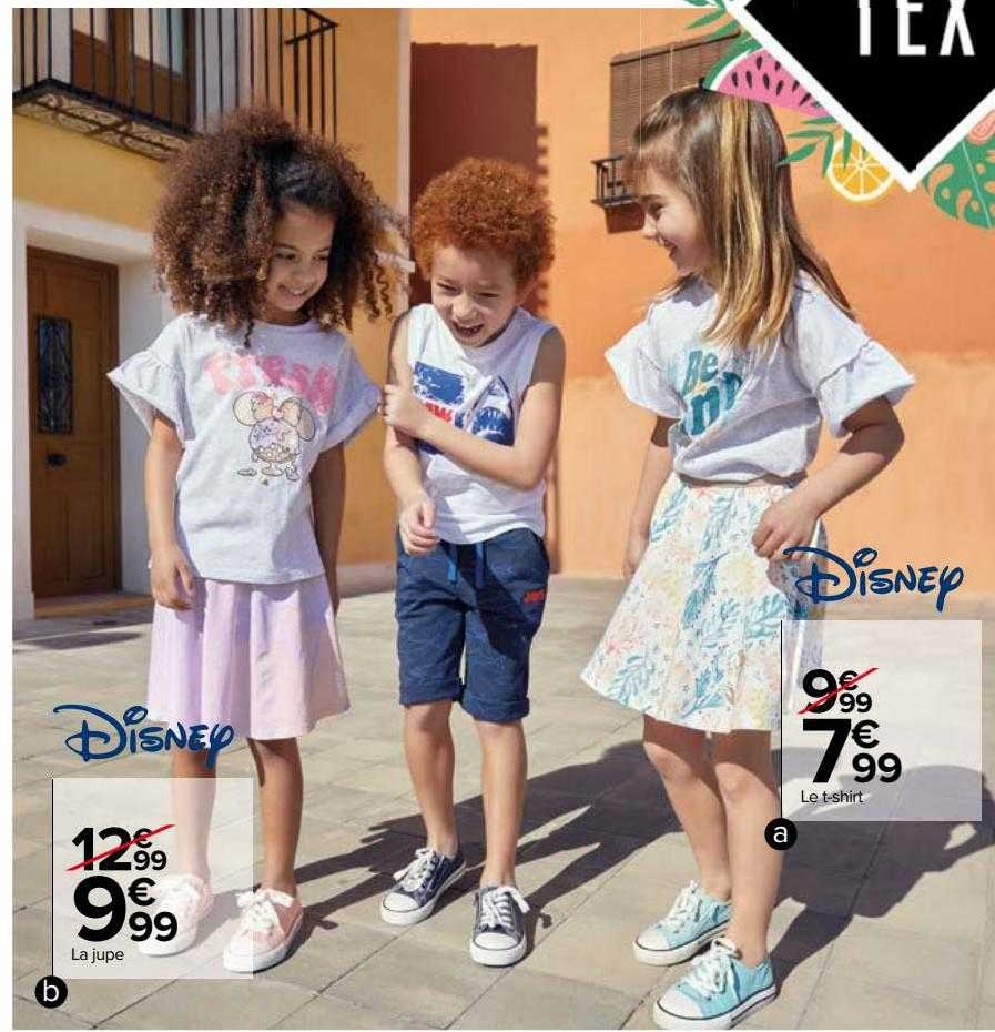 la jupe disney, le t-shirt disney tex