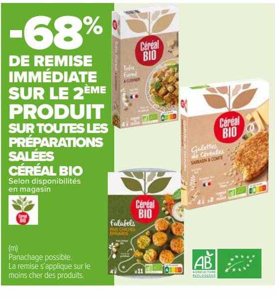 les préparations salées céréal bio