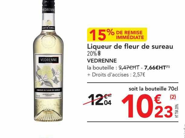 liqueur de fleur de sureau vedrenne
