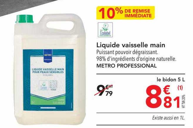 Liquide Vaisselle Main Metro Professional