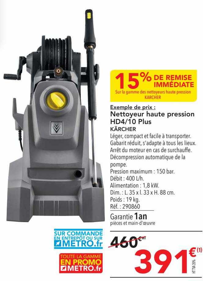 Nettoyeur Haute Pression Hd4-10 Plus Kärcher