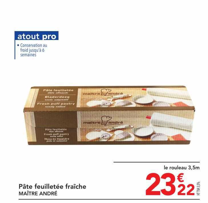 pâte feuilletée fraîche maître andré