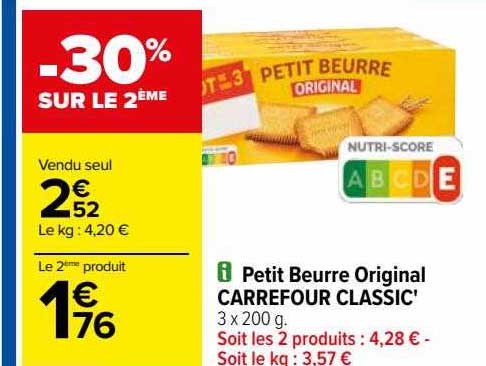 Petit Beurre Original Carrefour Classic'