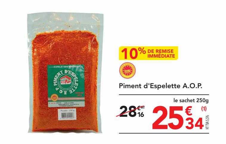 piment d'espelette a.o.p.