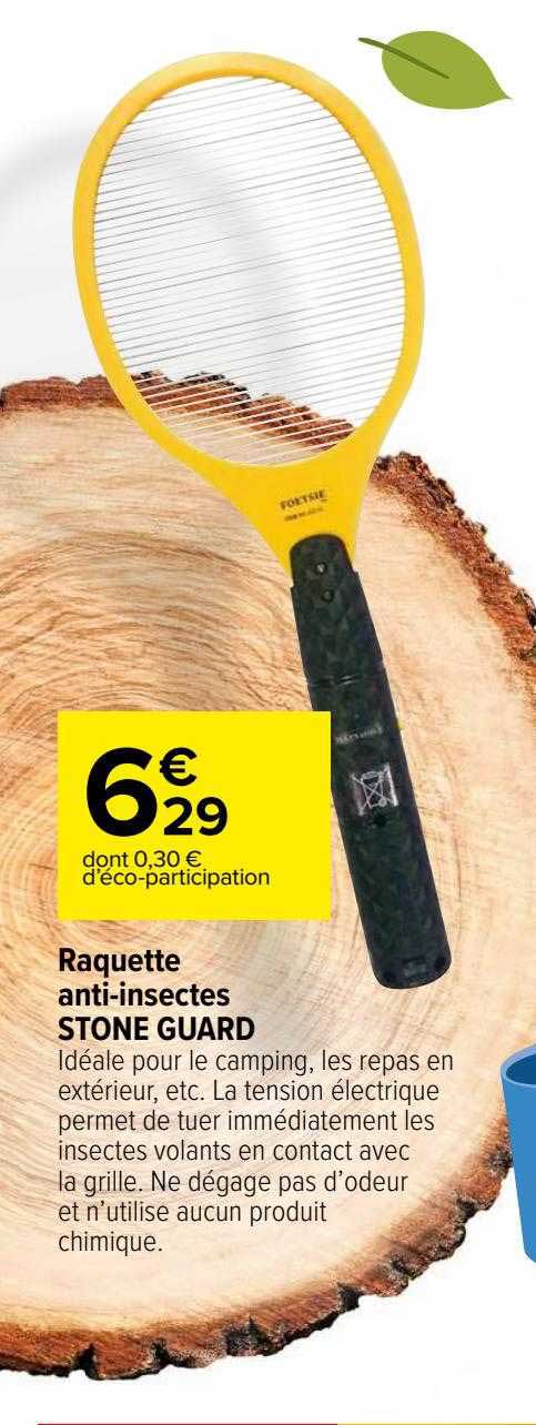 raquette anti-insectes stone guard