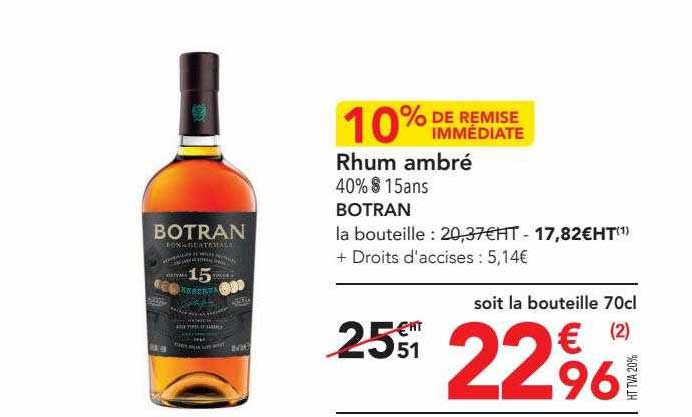 rhum ambré botran