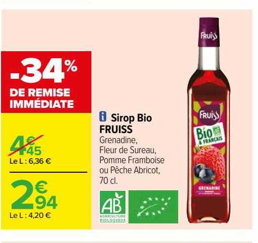 Sirop Bio Fruiss