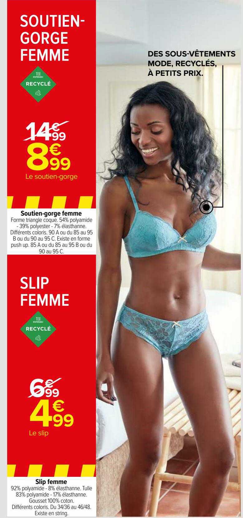 soutien-gorge femme, slip femme