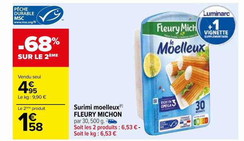 surimi moelleux fleury michon