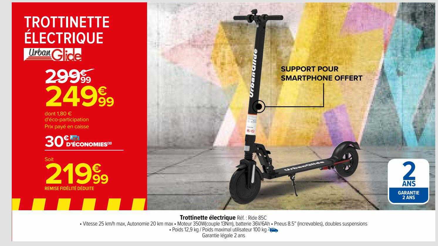 trottinette électrique urban Glide