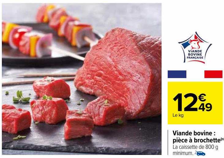 Viande Bovine : Pièce à Brochette