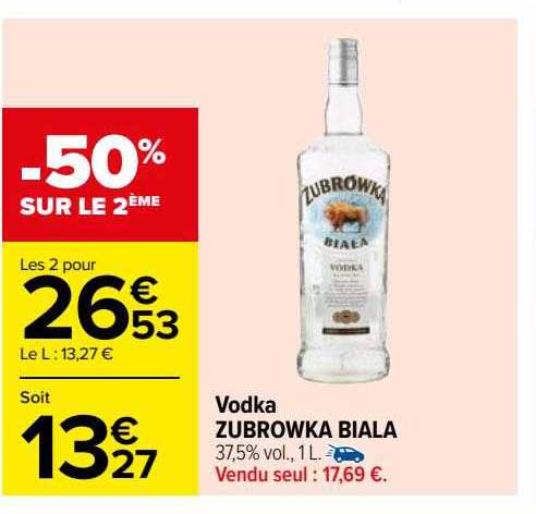 Vodka Zubrowka Biala