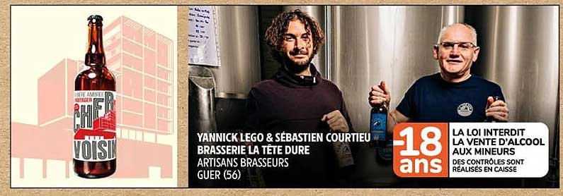 yannick lego & sébastien courtieu brasserie la tête dure artisans brasseurs guer (56)